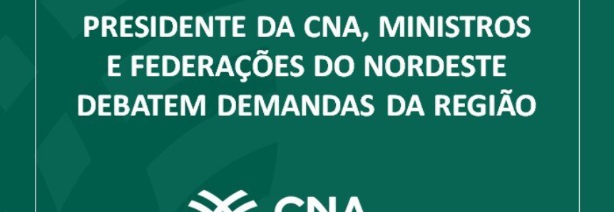 Presidente da CNA, ministros e Federações do Nordeste debatem demandas da região