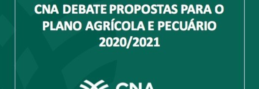 CNA debate propostas para o Plano Agrícola e Pecuário 2020/2021
