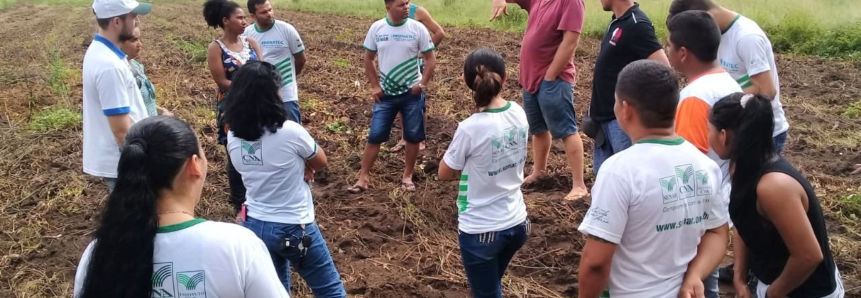 Curso Técnico em Agronegócio: alunos do polo Itaubal visitam fazenda produtora de batata