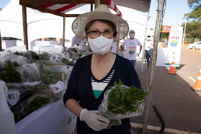 A ministra da agricultura, Tereza Cristina, prestigiou o evento