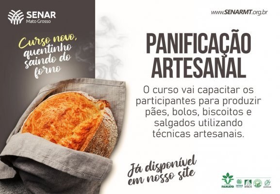 Curso de panificação artesanal é reativado e está disponível para demandas