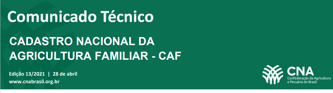 Novo Decreto inicia a implementação do Cadastro Nacional da Agricultura Familiar