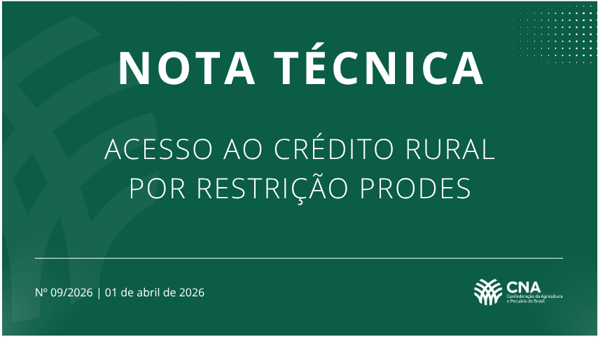 CNA alerta produtor sobre regras do Prodes