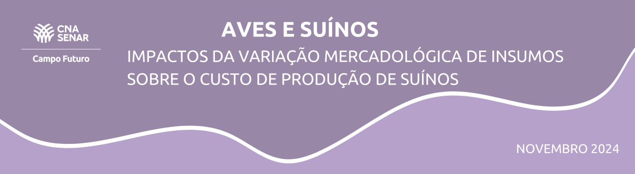 Impactos da variação mercadológica de insumos sobre o custo de produção de suínos