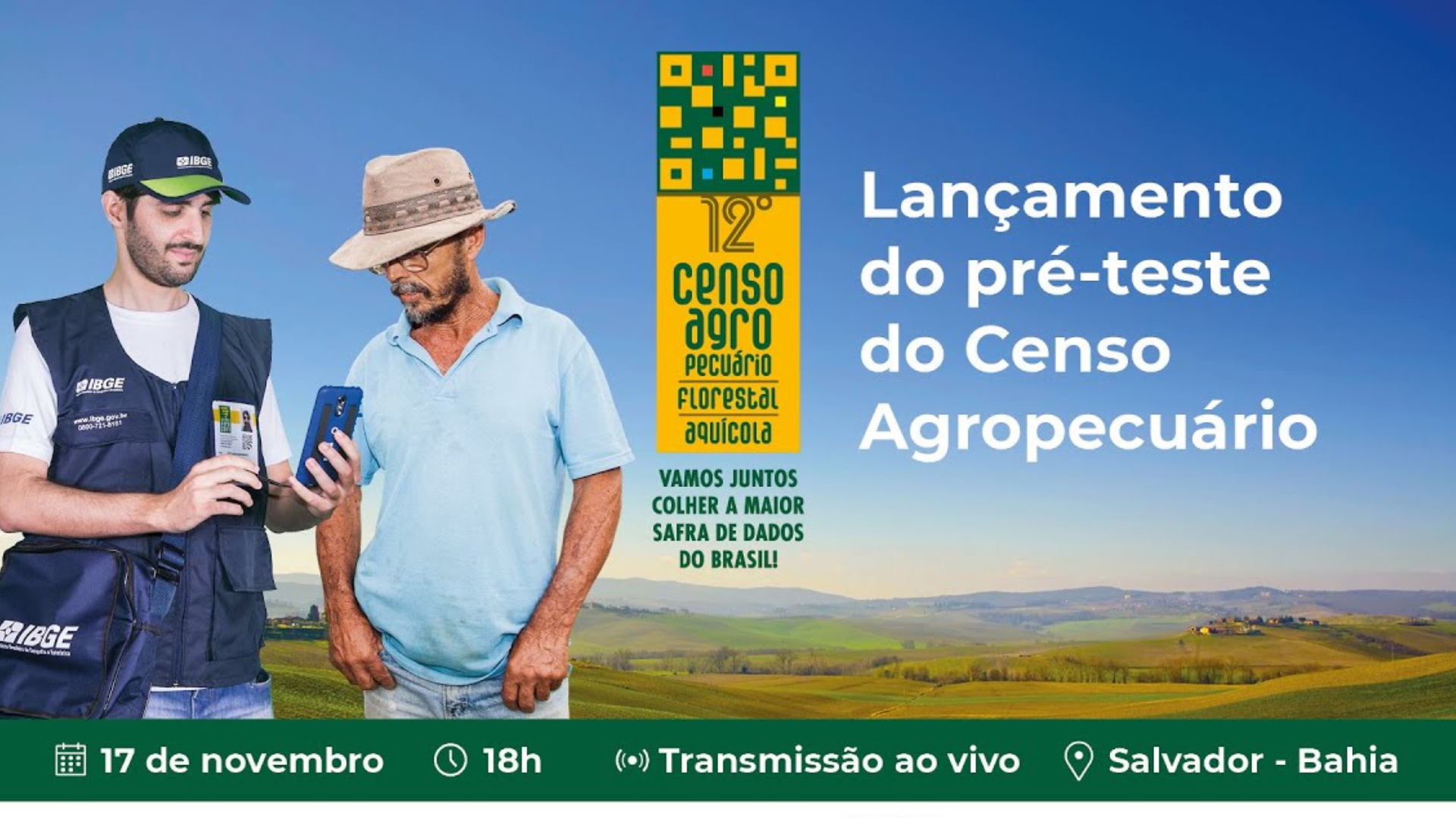 Censo Agropecuário 2026 do IBGE é lançado na sede da Faeb, em Salvador