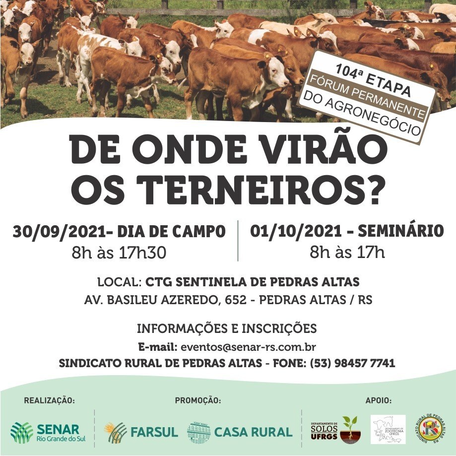 Fórum ‘De onde virão os terneiros?’ retorna com seminário e Dia de Campo