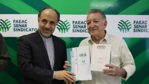 Embaixador do Irã visita Faeac e discute parcerias comerciais com o Acre