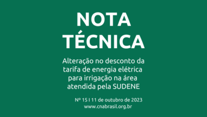 ALTERAÇÃO NO DESCONTO DA TARIFA DE ENERGIA ELÉTRICA PARA IRRIGAÇÃO NA ÁREA ATENDIDA PELA SUDENE