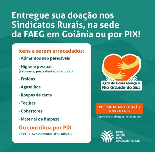 Faeg Catalog.pdf Sistema Faeg lança campanha para arrecadar doações para o Rio Grande do ...