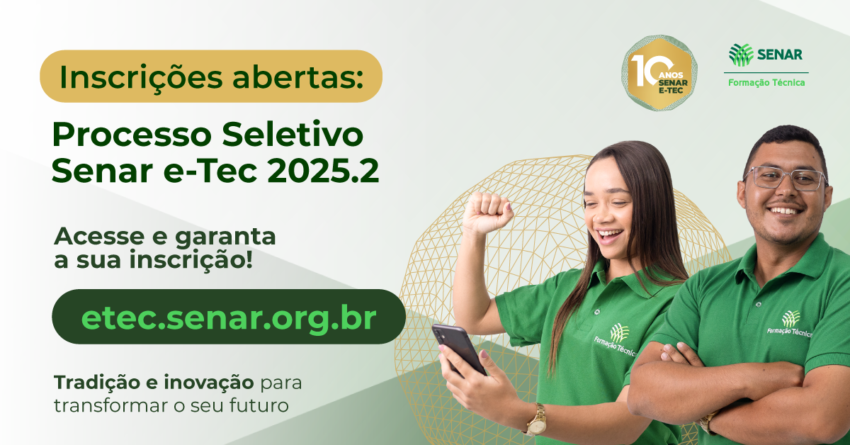20250512 senar etec social lancamento processo seletivo 2025 2 LANDSCAPE 1