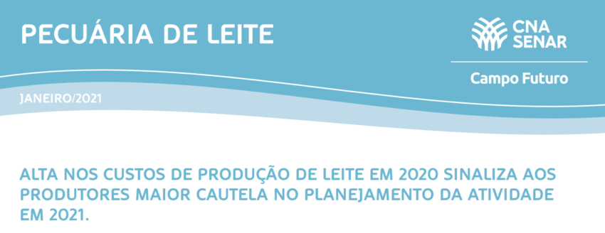 Pecuaria leite campo futuro 2021