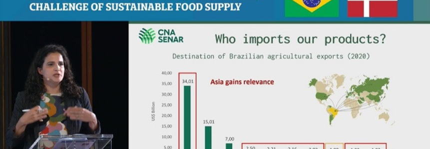 Na Dinamarca, CNA fala da contribuição do Brasil para fornecer alimentos saudáveis
