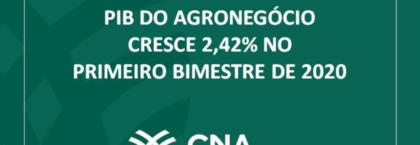 PIB do agronegócio cresce 2,42% no primeiro bimestre de 2020