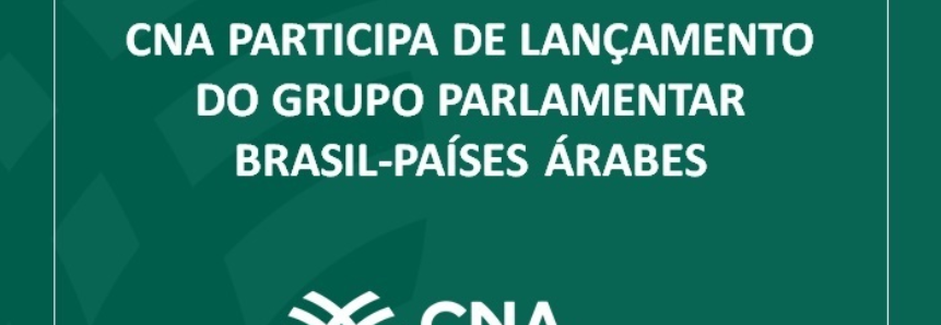 CNA participa de lançamento do Grupo Parlamentar Brasil-Países Árabes