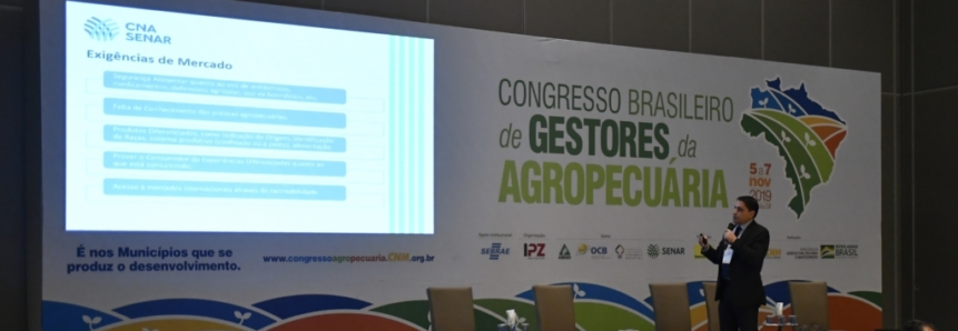 CNA apresenta atuação para promover o comércio exterior no Congresso de Gestores da Agropecuária