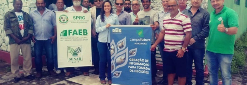 Produtores de camarão da Bahia participam de levantamento de custos da CNA