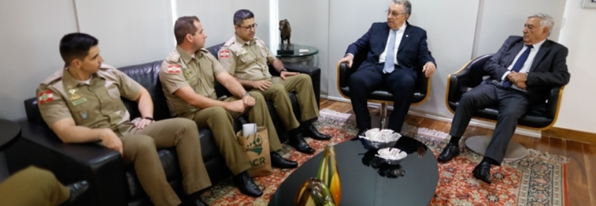 Presidente da CNA recebe representantes da Polícia Militar Ambiental de Santa Catarina