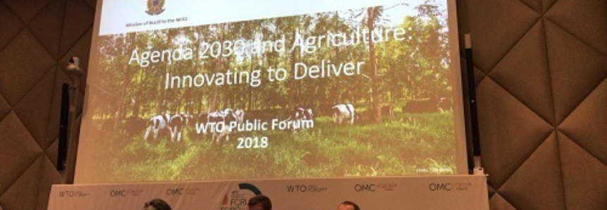 CNA debate desenvolvimento sustentável da agricultura na OMC