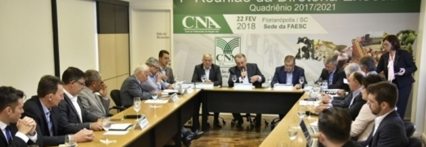 Diretoria da CNA e Federações do Sul se reúnem em Florianópolis