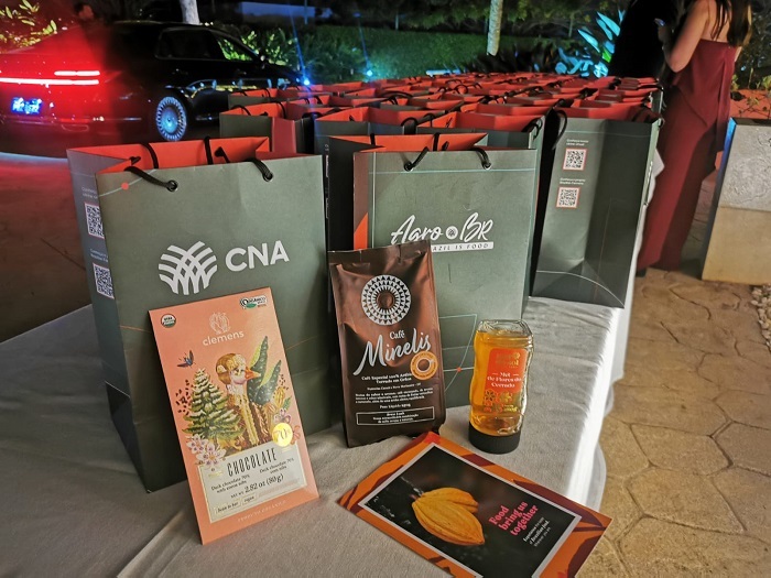 Produtos do Projeto Agro.BR expostos na residência oficial do Embaixador do Canadá