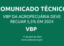 VBP da Agropecuária deve recuar 5,5% em 2024