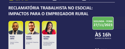 Live - Reclamatória Trabalhista no eSocial: impactos para o empregador rural