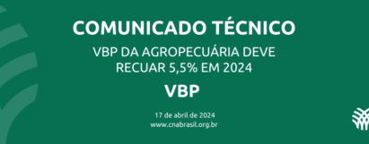 VBP da Agropecuária deve recuar 5,5% em 2024