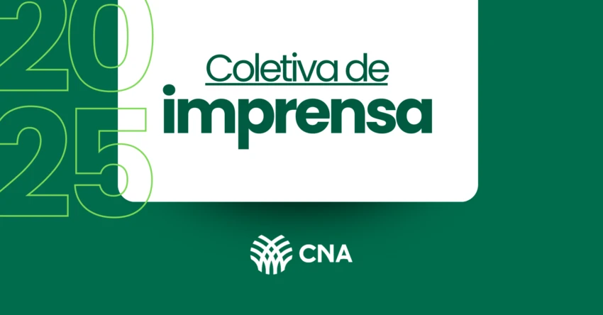 Aviso de pauta: CNA realiza coletiva de imprensa virtual no dia 9