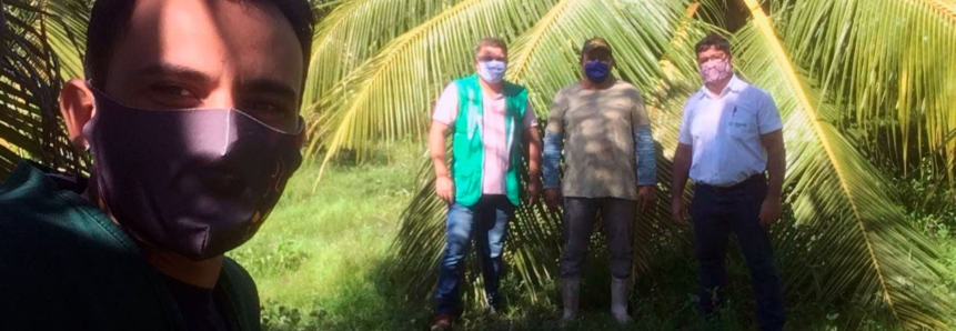Produtores de coco são atendidos pelo Senar na região de Sousa