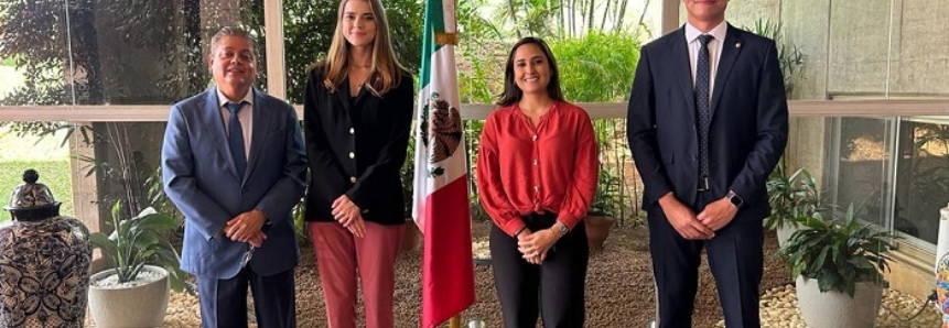 CNA e Embaixada do México discutem oportunidades de comércio