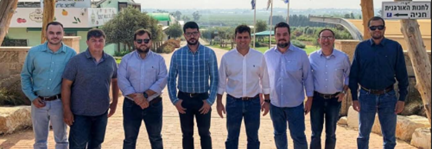 Equipe vencedora Desafio AgroStartup hackinnovation visita Israel