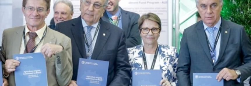 FAO lança livro sobre agricultura irrigada sustentável no espaço Sistema CNA/SENAR/ICNA