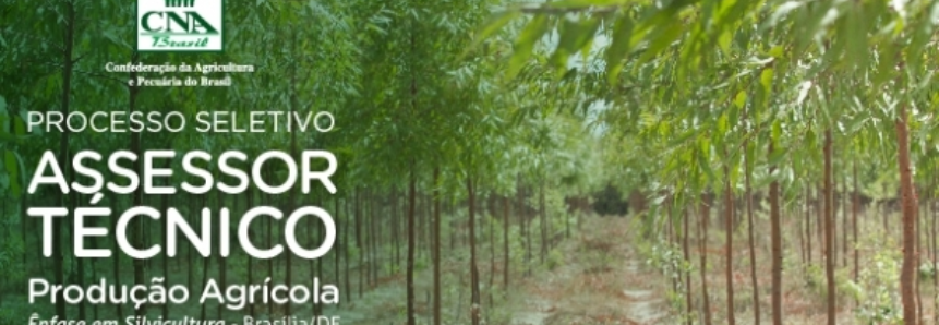 CNA abre processo seletivo para assessor técnico na área de silvicultura