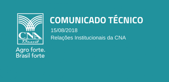COMUNICADO TÉCNICO: Comissão Mista aprova projeto com medidas que beneficiam produtores rurais de todo o País