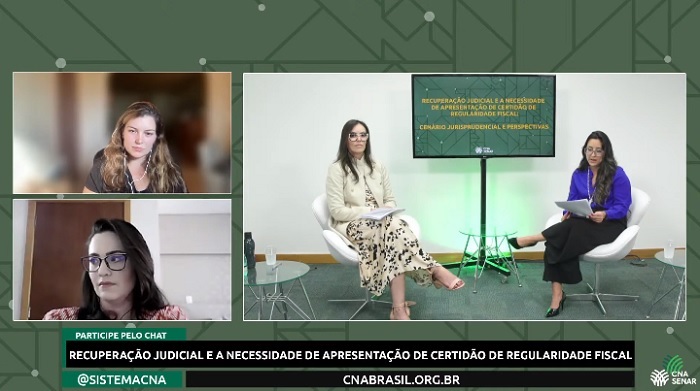 CNA promove live para debater recuperação judicial de produtores
