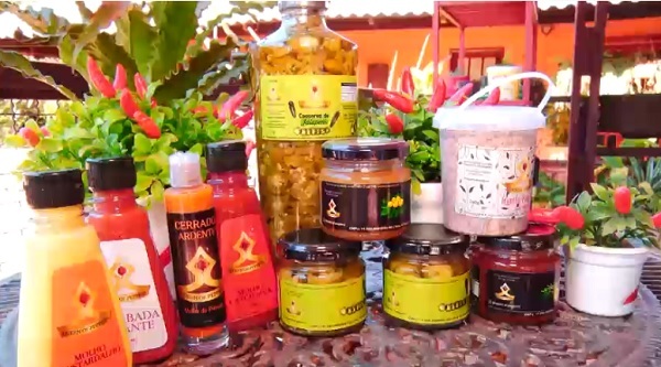 Produtos feitos pela mestre pimenteira